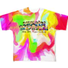 HappyGorillaのMito cup3　カラフル フルグラフィックTシャツ