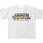 HappyGorillaのMito cup3　白　裏ピンク迷彩 All-Over Print T-Shirt