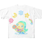 ようこそ『MAYOHOUSE』へのアマビエ×花月雪星宙 フルグラフィックTシャツ