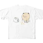 はむ汰の落書き Official Storeのゆずひこ　線香花火(片面印刷) All-Over Print T-Shirt