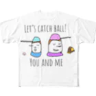 PaP➡︎Poco.a.Pocoのキャチボールしようよ！色違いバージョン。 フルグラフィックTシャツ