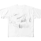 MOMOMOの芝刈り機 フルグラフィックTシャツ