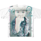 eseeのCool Glitch フルグラフィックTシャツ