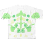 空に花もようのフルグラフィックTシャツ