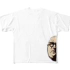 雑貨屋大納言の大ちゃん顔面プリント雑貨 All-Over Print T-Shirt