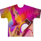 NEON LIGHT STARSのピンキーピエロピンナップ🤡PPP All-Over Print T-Shirt