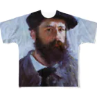 Art Baseのクロード・モネ / 1886 / Self-Portrait with a Beret / Claude Monet フルグラフィックTシャツ