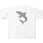 さかたようこ / サメ画家のシンプルにサメさん フルグラフィックTシャツ