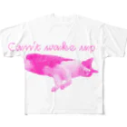 JAKE THE CAT STOREの起きれん猫 All-Over Print T-Shirt