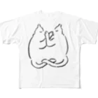 pater shopのluv cats フルグラフィックTシャツ
