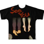 GroPopCandyのSEE YOU フルグラフィックTシャツ