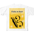 がしゃがしゃの髑髏のViola in beer フルグラフィックTシャツ