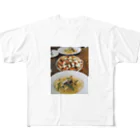 マレーロのパスタ・ピザ・パスタ フルグラフィックTシャツ