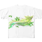 幻想小間絵の大口真神 All-Over Print T-Shirt