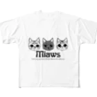 Miaws Shopの3にゃんず その2 All-Over Print T-Shirt