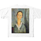 museumshop3の【世界の名画】アメデオ・モディリアーニ『Girl in a Sailor's Blouse』 フルグラフィックTシャツ