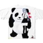 loveclonesのパンダが好きな女の子 ジャイアント All-Over Print T-Shirt