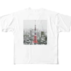 猿猫堂のTECHNOPOLIS_TOKIO All-Over Print T-Shirt
