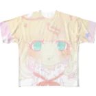 Amane Noah’s shopのショートケーキ フルグラフィックTシャツ