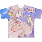 くぐえ さとの返信まだかな フルグラフィックTシャツ