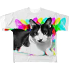ハチワレすじこの猫シャツ屋のすじこ All-Over Print T-Shirt