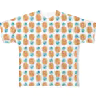 YUHEI Designの夏パイナップルいっぱい！ All-Over Print T-Shirt