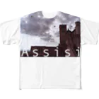 kozyのassisi フルグラフィックTシャツ