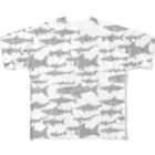 図鑑Tのスズリのサメいっぱい All-Over Print T-Shirt