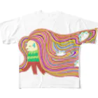 星華 -SEIKAcreate-のアマビエ様が行く All-Over Print T-Shirt