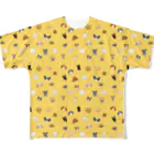 Chinagiのワンコがいっぱいイエロー（小型犬） All-Over Print T-Shirt