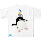 LittleLoroのアデリーペンギンの浮かれ具合 フルグラフィックTシャツ