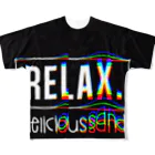 delicioussandのRELAX フルグラフィックTシャツ