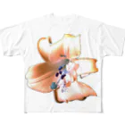 でおきしりぼ子の実験室のLily (Twilight Colour) All-Over Print T-Shirt