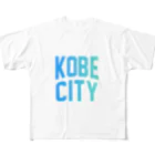 JIMOTO Wear Local Japanの神戸市 KOBE CITY フルグラフィックTシャツ