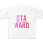 JIMOTOE Wear Local Japanの大田区 OTA WARD All-Over Print T-Shirt