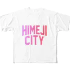 JIMOTOE Wear Local Japanの姫路市 HIMEJI CITY フルグラフィックTシャツ