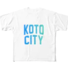 JIMOTO Wear Local Japanの江東市 KOTO CITY フルグラフィックTシャツ