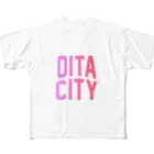 JIMOTO Wear Local Japanの大分市 OITA CITY フルグラフィックTシャツ