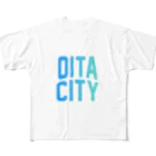 JIMOTO Wear Local Japanの大分市 OITA CITY フルグラフィックTシャツ