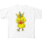 H−Darylのヒヨコの王様 フルグラフィックTシャツ