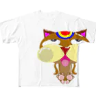 HaveーFun 嘉の猫HF-BMWチョコ１ フルグラフィックTシャツ