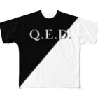 CranosのBaskerville_old_face_QED フルグラフィックTシャツ