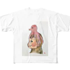 河内葉子の動物アートのグッズの猿にたこさんグッズbyYoko Kawauchi All-Over Print T-Shirt