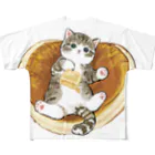 mofusandのにゃんこパンケーキ フルグラフィックTシャツ