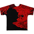 So Yamamoto Custom Artの赤舌 All-Over Print T-Shirt