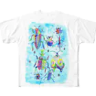 Furuya Tomoyoの【空想標本】虫たちのパレード フルグラフィックTシャツ