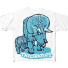 segasworksのTRICERATOPS（成体と幼体） All-Over Print T-Shirt