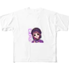 monicaの「推せる」おんなの子 フルグラフィックTシャツ