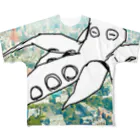 ﾃｷｻｽﾄﾙﾈ-ﾄﾞのでっけえタコ-フルグラフィック All-Over Print T-Shirt
