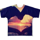 Okiwaiiの夕陽♡ All-Over Print T-Shirt